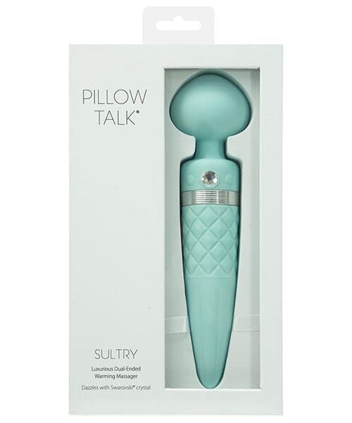 Pillow Talk Sultry Rotating Wand - Teal