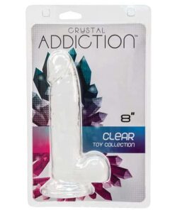 Crystal Addiction 8" Dong - Clear