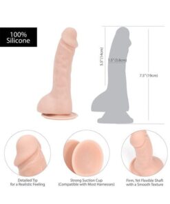 Addiction Brad 7.5" Dildo - Beige