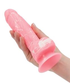 Addiction Brandon 7.5" Glow in the Dark Dildo - Pink