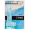 Addiction Luke 7.5" Glow in the Dark Dildo - Blue