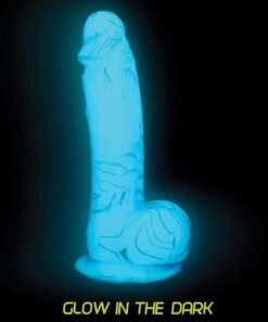 Addiction Luke 7.5" Glow in the Dark Dildo - Blue