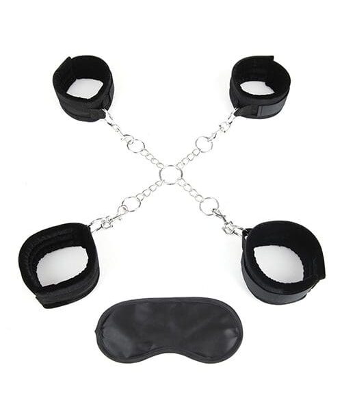 Lux Fetish Deluxe Chain Hogtie w/4 Universal Soft Restraint Cuffs