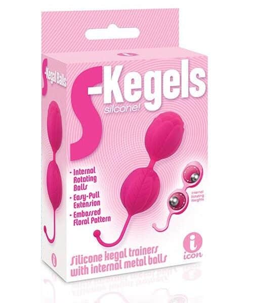 The 9's S-Kegels Silicone Balls - Pink