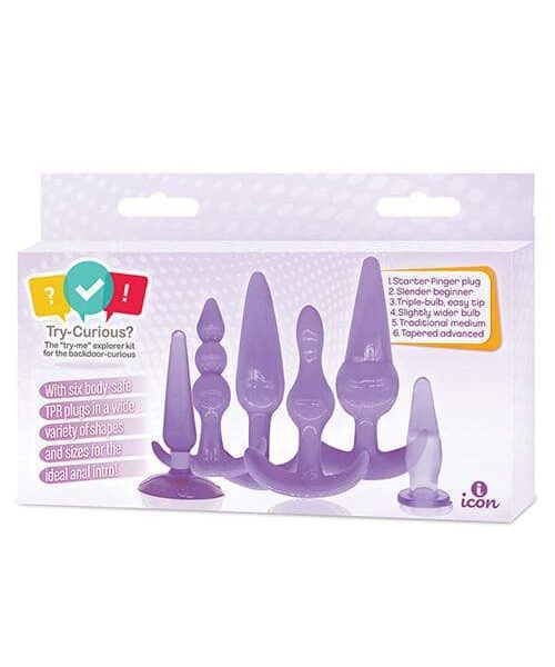 Try-Curious Anal Plug Kit - Purple