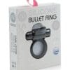 Sensuelle 7 Function Silicone Bullet Ring - Black