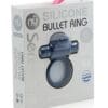 Sensuelle 7 Function Silicone Bullet Ring - Navy