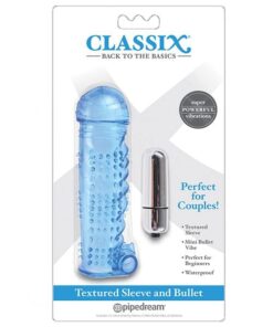 Classix Textured Sleeve & Bullet - Blue