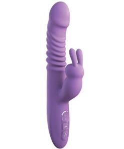 Fantasy for Her Ultimate Thrusting Silicone Rabbit - Purple