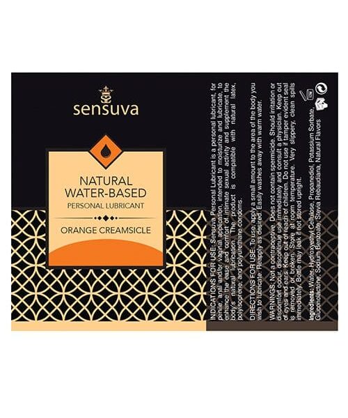 Sensuva Natural Water Based Personal Moisturizer - 1.93 oz Orange Creamsicle