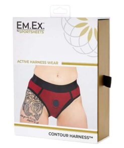 Sportsheets Em.Ex. Contour Harness XX-Large - Red