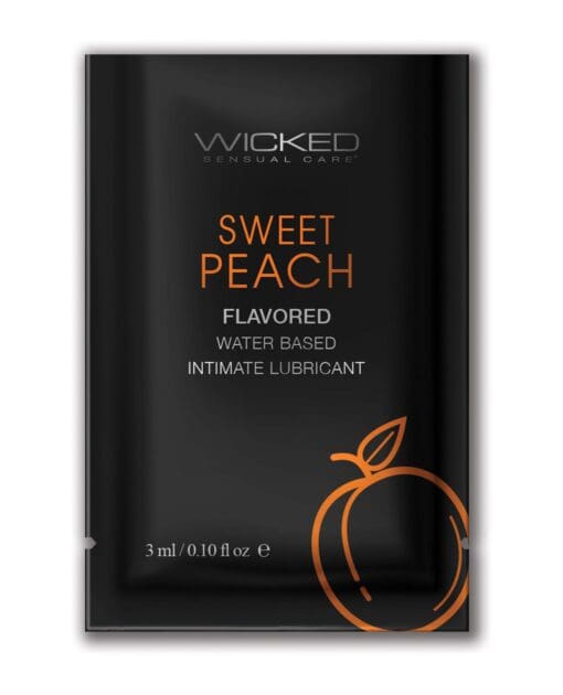 Wicked Sensual Care Waterbased Lubricant - .1 oz Sweet Peach