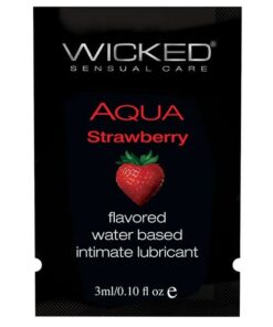 Wicked Sensual Care Waterbased Lubricant - .1 oz Strawberry