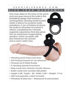 Zero Tolerance Bell Ringer Cock Ring - Black