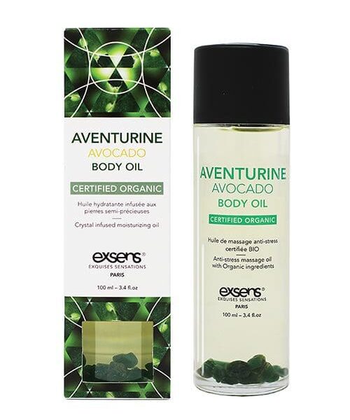 EXSENS Organic Body Oil w/Stones - Adventure Avocado 100 ml