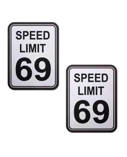 Pastease Premium Speed Limit 69 - White/Black O/S - Image 2