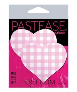 Pastease Premium Gingham Heart - Pink O/S