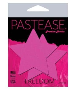 Pastease Basic Star Black Light Reactive - Neon Pink O/S