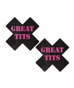 Pastease Premium Great Tits Cross - Black/Pink O/S