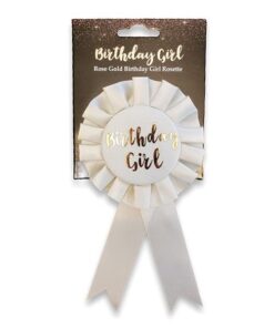 Birthday Girl Badge - Rose Gold