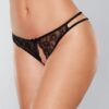 Adore Love Sick Open Lace Panty Black O/S