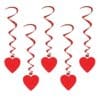 Valentines Heart Whirls - Red