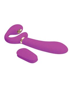 Pretty Love Thunderbird Electrostim Strapless Strap On - Fuchsia