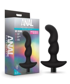 Blush Anal Adventures Platinum Silicone Vibrating Prostate Massager 03 - Black