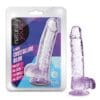 Blush Naturally Yours 6" Crystalline Dildo - Amethyst