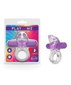 Blush Play with Me Bull Vibrating C Ring - Purple