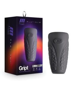 Blush M Elite Platinum Gript Silicone Stroker - Black