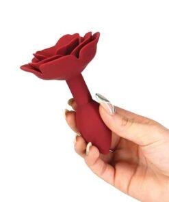 Lux Active Red Rose Silicone Anal Plug