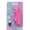 Alice's Bunny Rechargeable Bullet w/Rabbit Sleeve - 10 Functions Pink