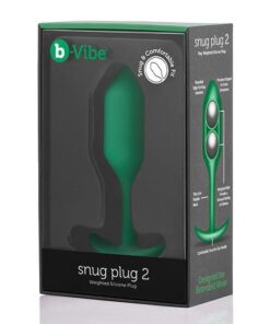 b-Vibe Weighted Snug Plug 2 - 114 g Green