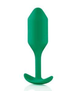 b-Vibe Weighted Snug Plug 2 - 114 g Green