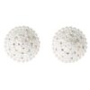 Pearl & Rhinestones Round Reusable Pasties - White O/S