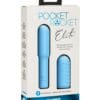 Pocket Rocket Elite Rechargeable w/Removable Sleeve - Sky Blue