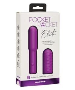 Pocket Rocket Elite Rechargeable w/Removable Sleeve - Purple