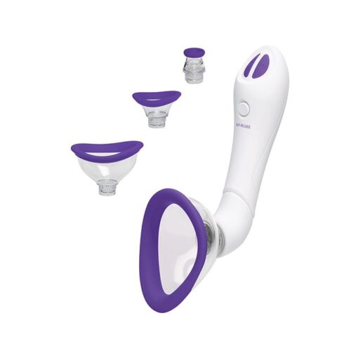 Bloom Intimate Body Automatic Vibrating Rechargeable Pump - Purple/White