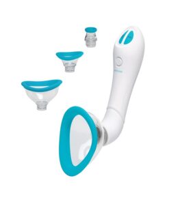 Bloom Intimate Body Automatic Vibrating Rechargeable Pump - Sky Blue/White