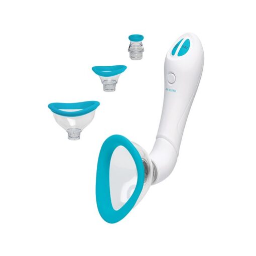 Bloom Intimate Body Automatic Vibrating Rechargeable Pump - Sky Blue/White