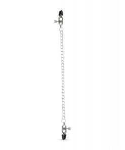 Easy Toys Big Nipple Clamps w/Chain - Silver