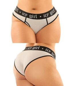 Vibes Buddy Pack Icy Girl Metallic Boy Brief & Lace Thong Black QN