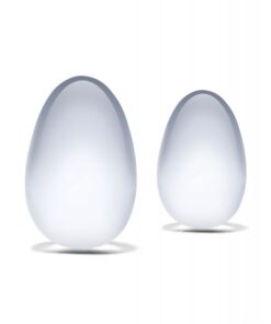 Glas 2 pc Glass Yoni Eggs Set - Clear