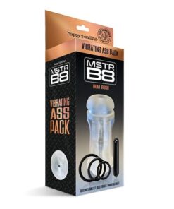 MSTR B8 Bum Rush Vibrating Ass Pack - Kit of 5 Clear