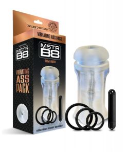 MSTR B8 Bum Rush Vibrating Ass Pack - Kit of 5 Clear