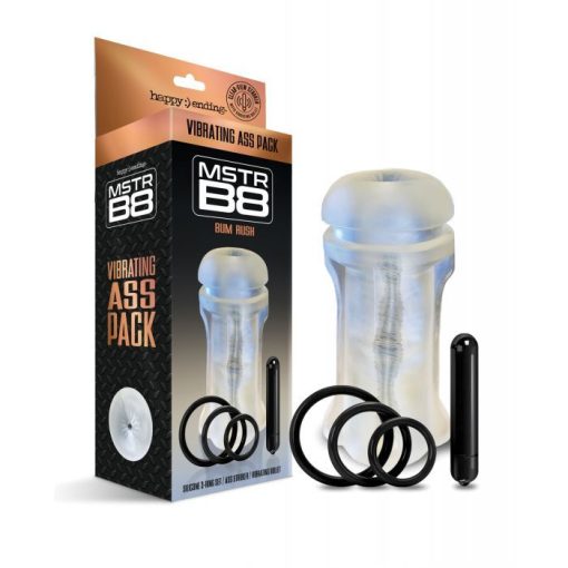 MSTR B8 Bum Rush Vibrating Ass Pack - Kit of 5 Clear