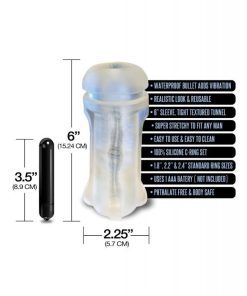MSTR B8 Bum Rush Vibrating Ass Pack - Kit of 5 Clear