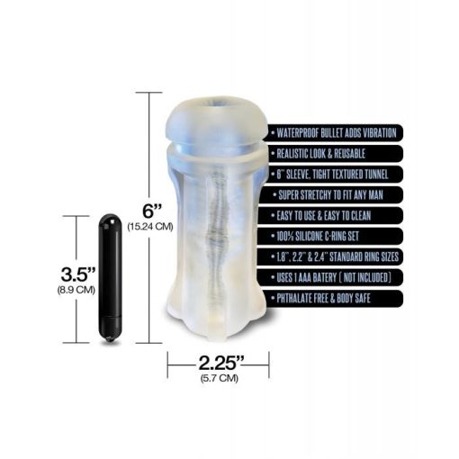 MSTR B8 Bum Rush Vibrating Ass Pack - Kit of 5 Clear