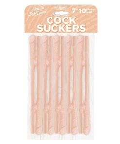 Cock Suckers Pecker Straws - Vanilla Lovers Pack of 10